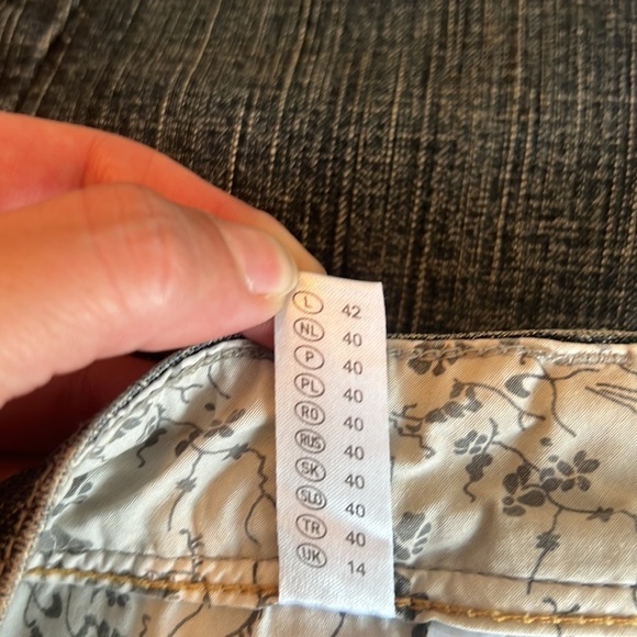 Yessica Dark Blue Wash Denim Casual Mini Skirt EU 40-42 - Picture 13 of 16